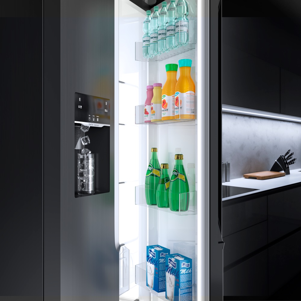 ساید بای ساید یخ ساز اتومات مدل Hubbard مدل GSS-761