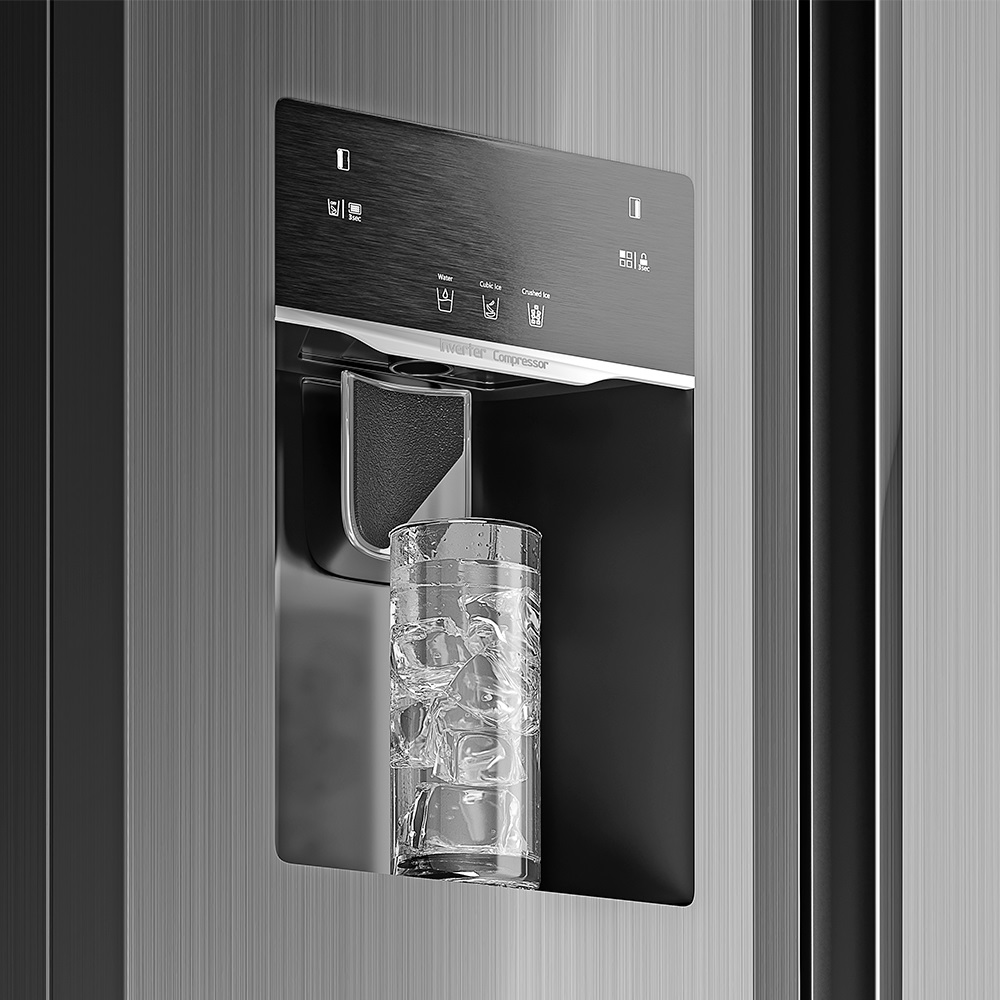ساید بای ساید یخ ساز اتومات مدل Hubbard مدل GSS-761